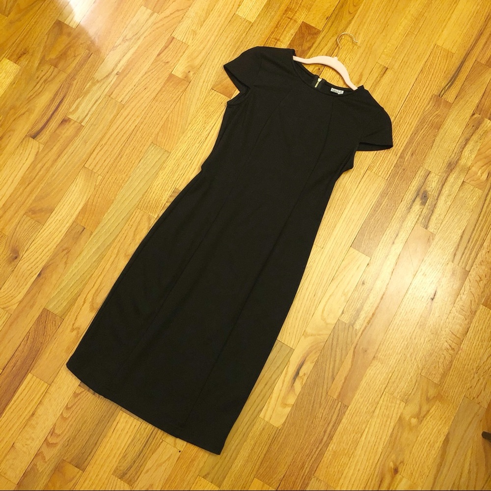 Black Tailored Midi Dress | Q&A